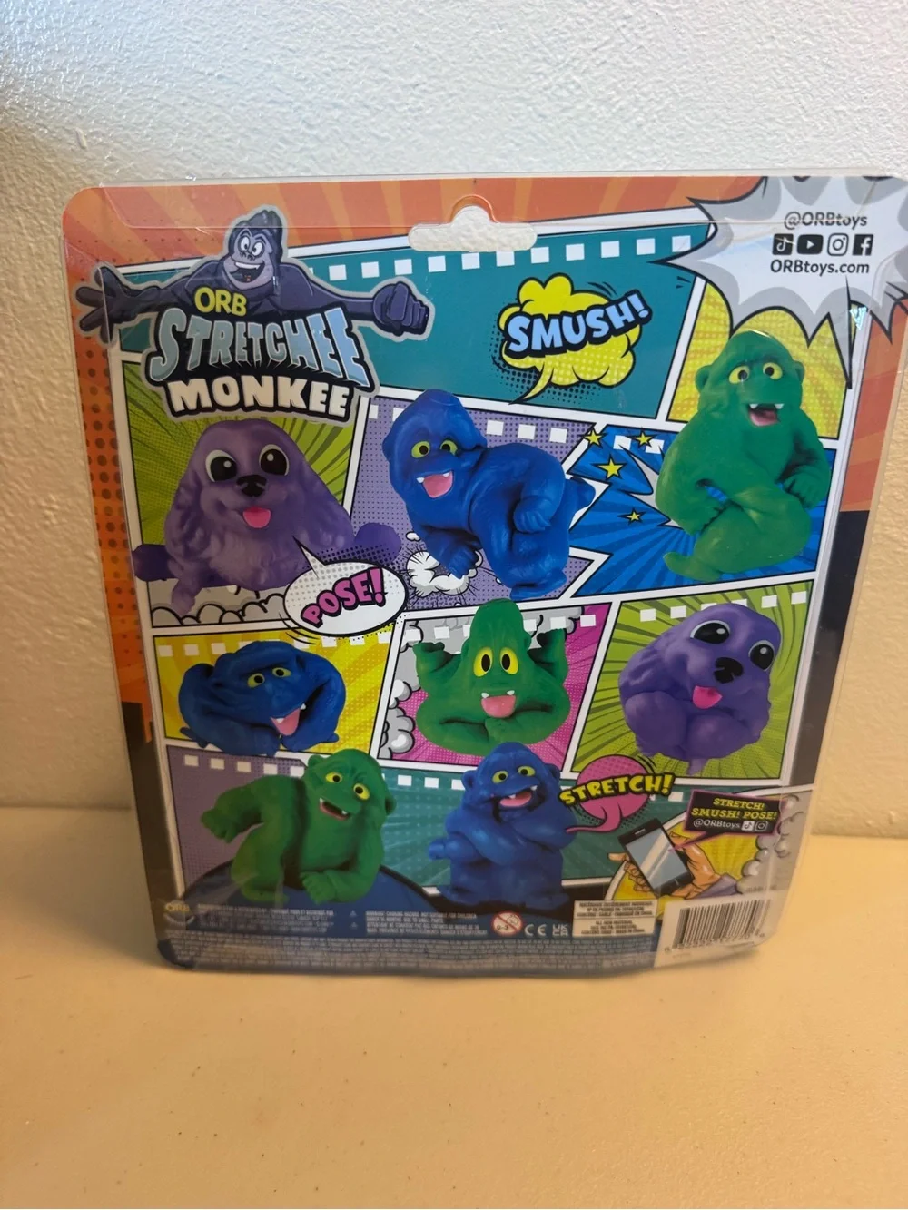 Stritchee Monkey Purple Stretch Toy